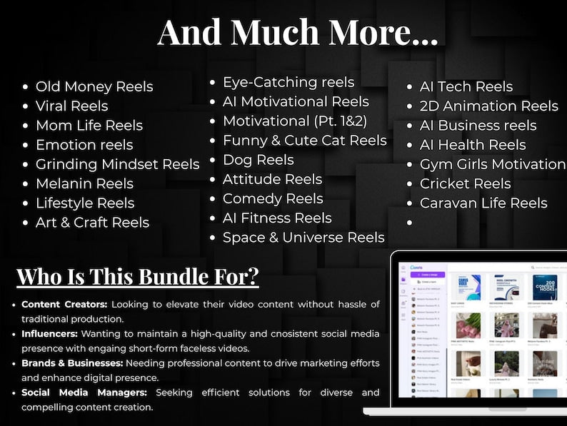 100K+ Viral Reels & Shorts with PLR/MRR – Canva & CapCut Editable Templates – Faceless Video Bundle for Instagram, TikTok & YouTube